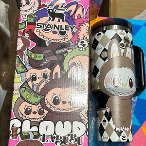 Stanley Cartoon Character Mug with Black and Brown Accents